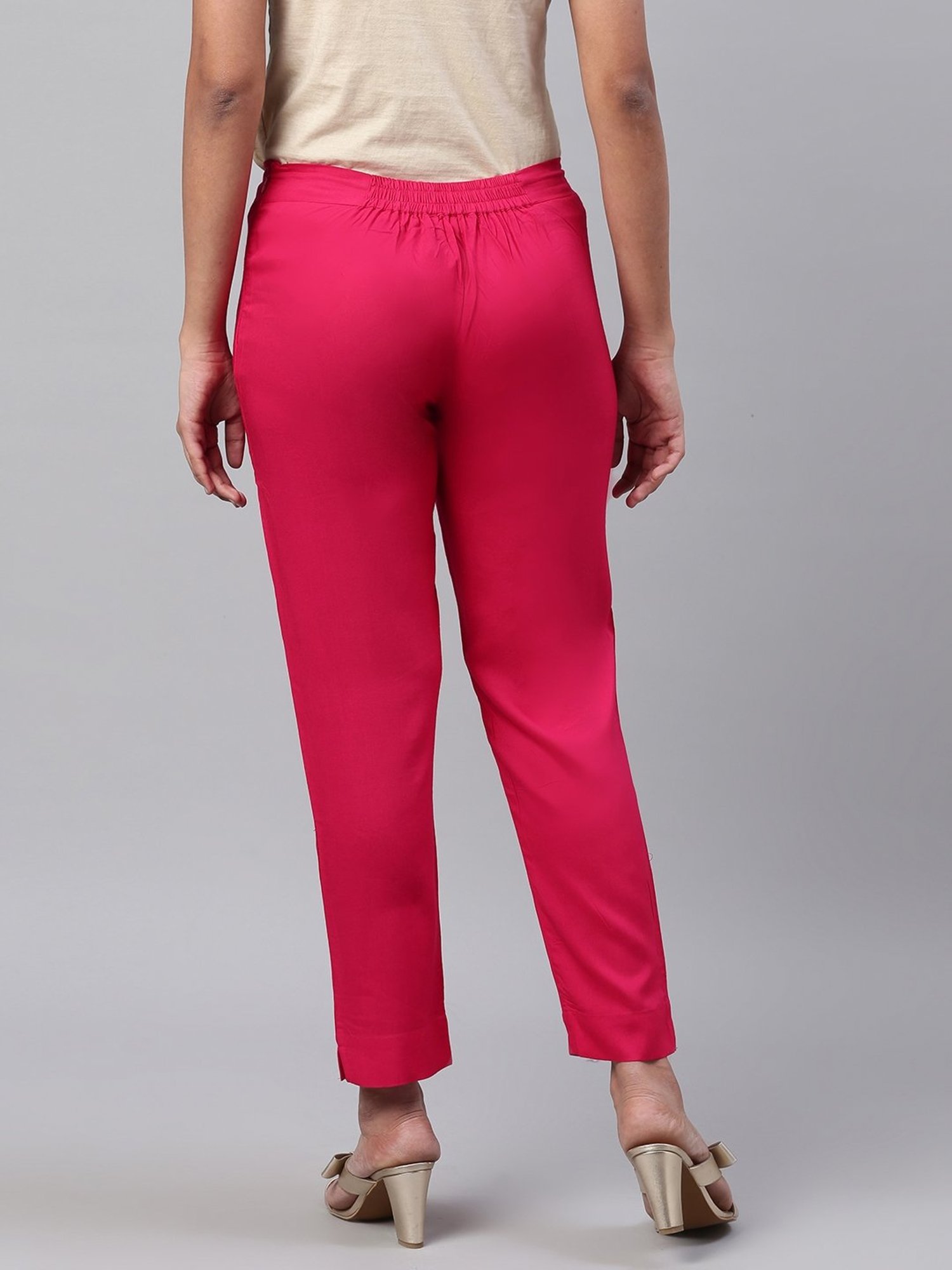 KSUT Pink Regular Fit Pants