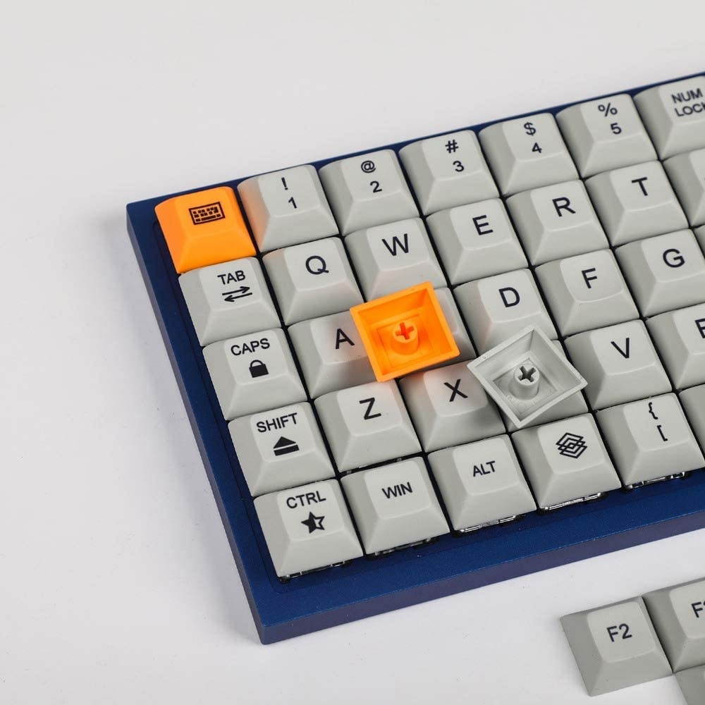 75 Keys DSA Dye Sub PBT Keycaps Suitable for Ortholinear Layout MX Keyboard XD75 ID75 Planck Preonic Niu40 (Only Keycap)