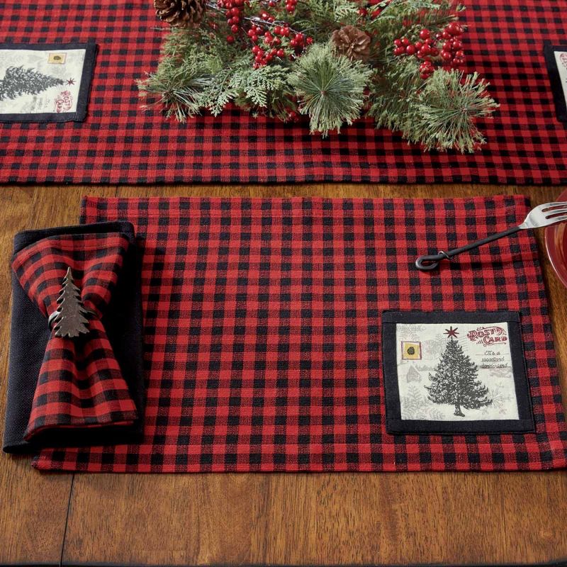 Park Designs Yuletide Placemat Set - Red
