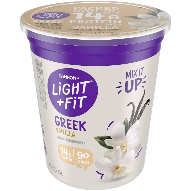 Dannon Light and Fit Original Vanilla Flavored Greek Yogurt - 32oz