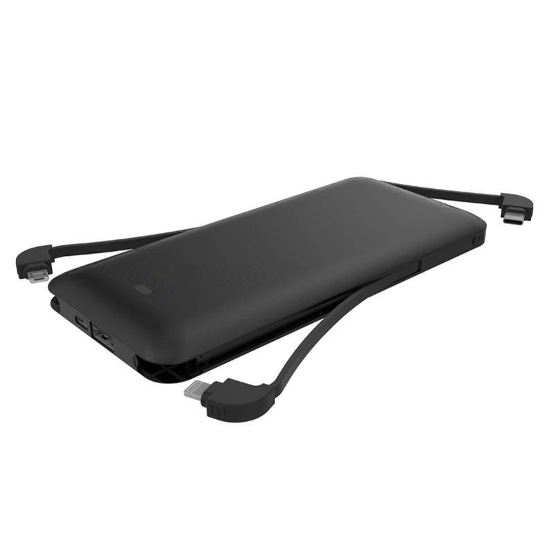 Slim 10000mAh Portable Battery Charger Backup USB Power 1-Port USB with Built-in Compatible With Huawei P9 P10, Mate SE 10