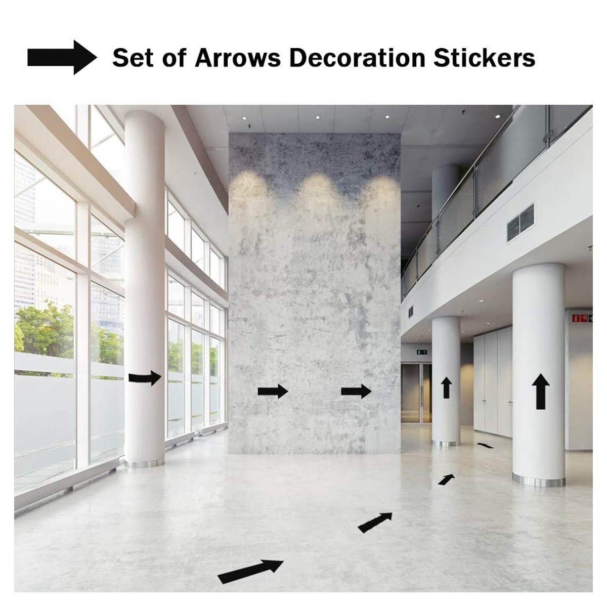 10pcs Removable Stairs Stickers Floor Decal Arrow Wall Sticker Floor Stickers