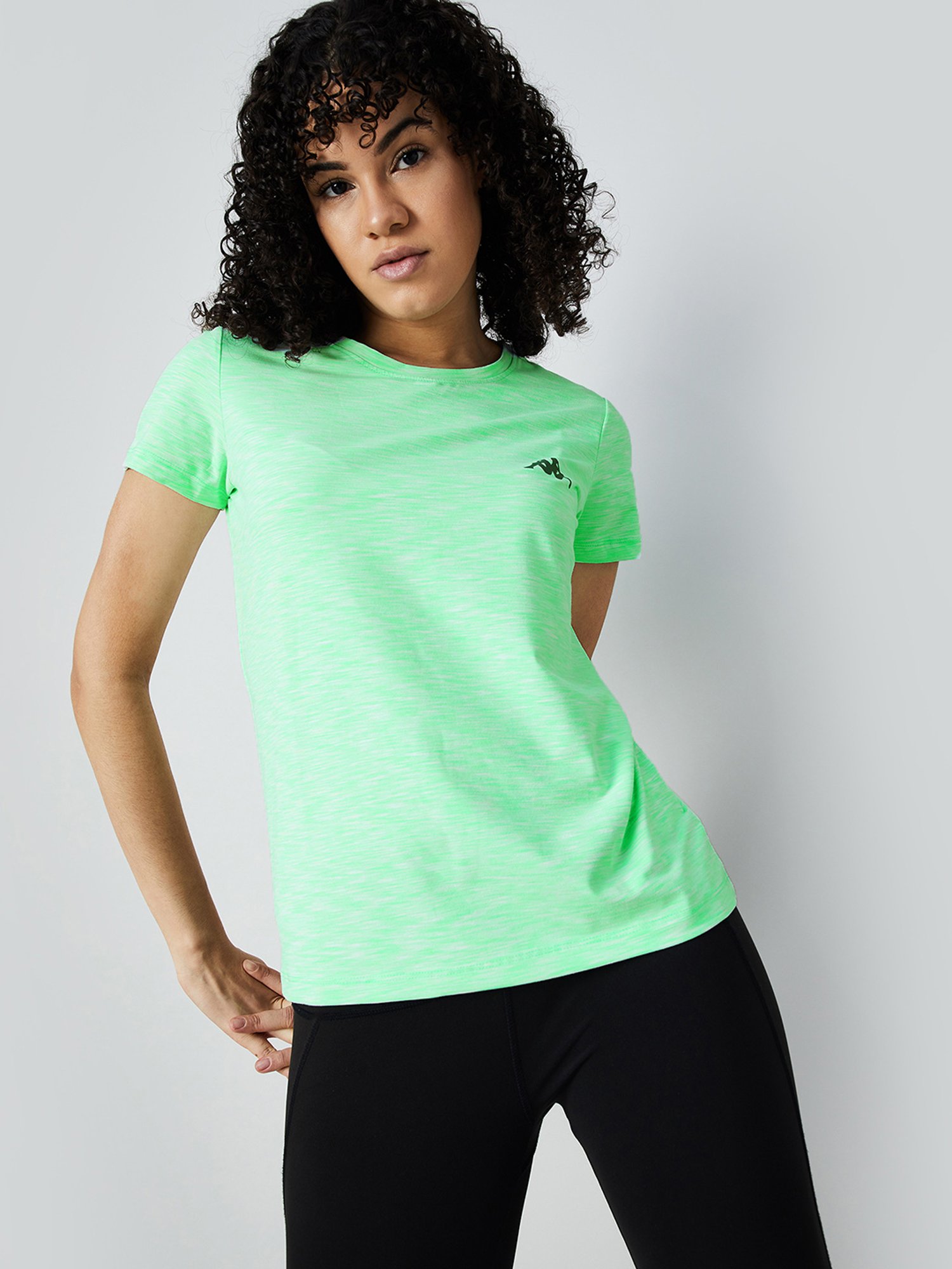 KAPPA Mint Green Printed T-Shirt