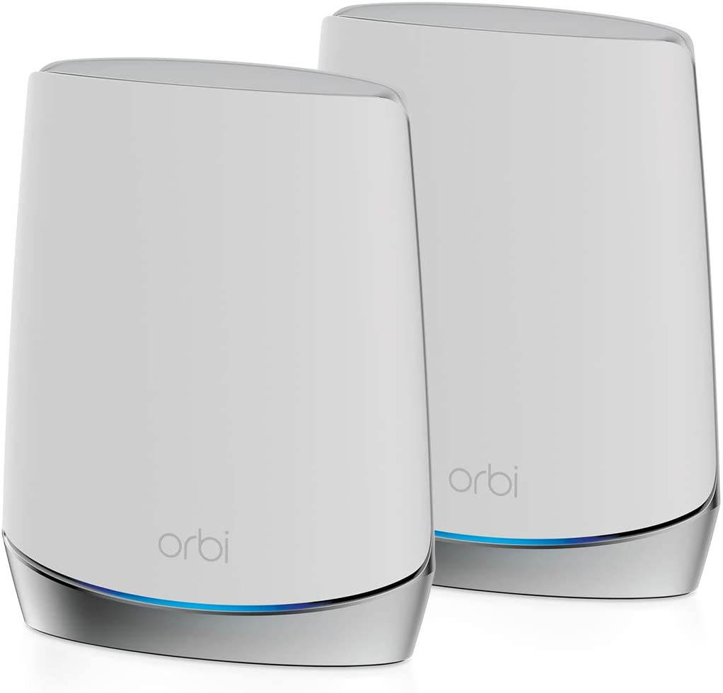 NETGEAR Orbi Whole Home Tri-Band Mesh Wi-Fi 6 System (RBK752) &ndash; Router with 1 Satellite Extender | Coverage Up to 5,000 Sq Ft and 40+ Devices | Mesh AX4200 Wi-Fi 6 (Up to 4.2Gbps)
