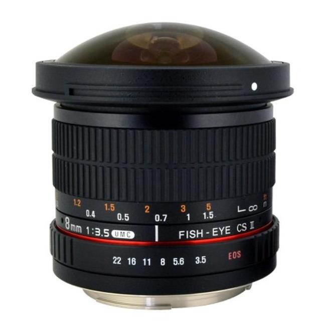 Rokinon 8mm f/3.5 HD Fisheye Lens with Removable Hood for Nikon #HD8M-N