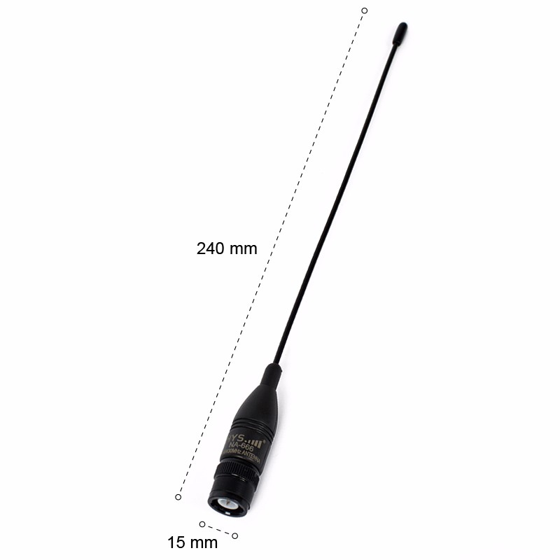HYS NA-666 BNC VHF/UHF 144/430MHz Dual Band antenna Connector For Two Way Radio IC-V85 IC-V82 IC-V80