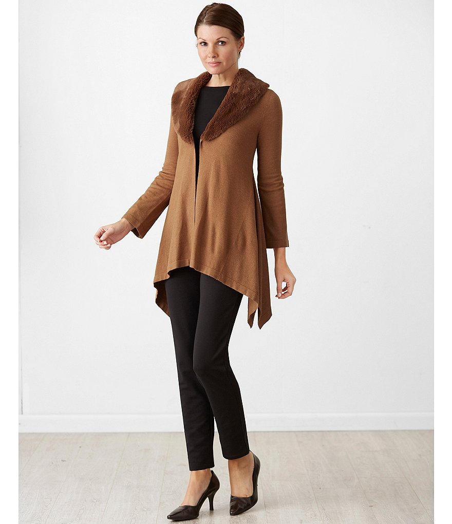 Ruby Rd. Petites Pull-On Stretch French Terry Pants