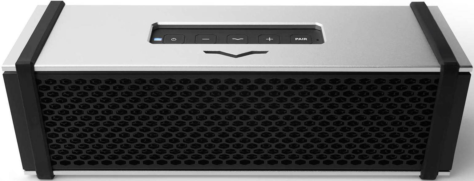 V-Moda Remix Bluetooth Speaker with Built-In Headphone Amplifier, Single, Silver