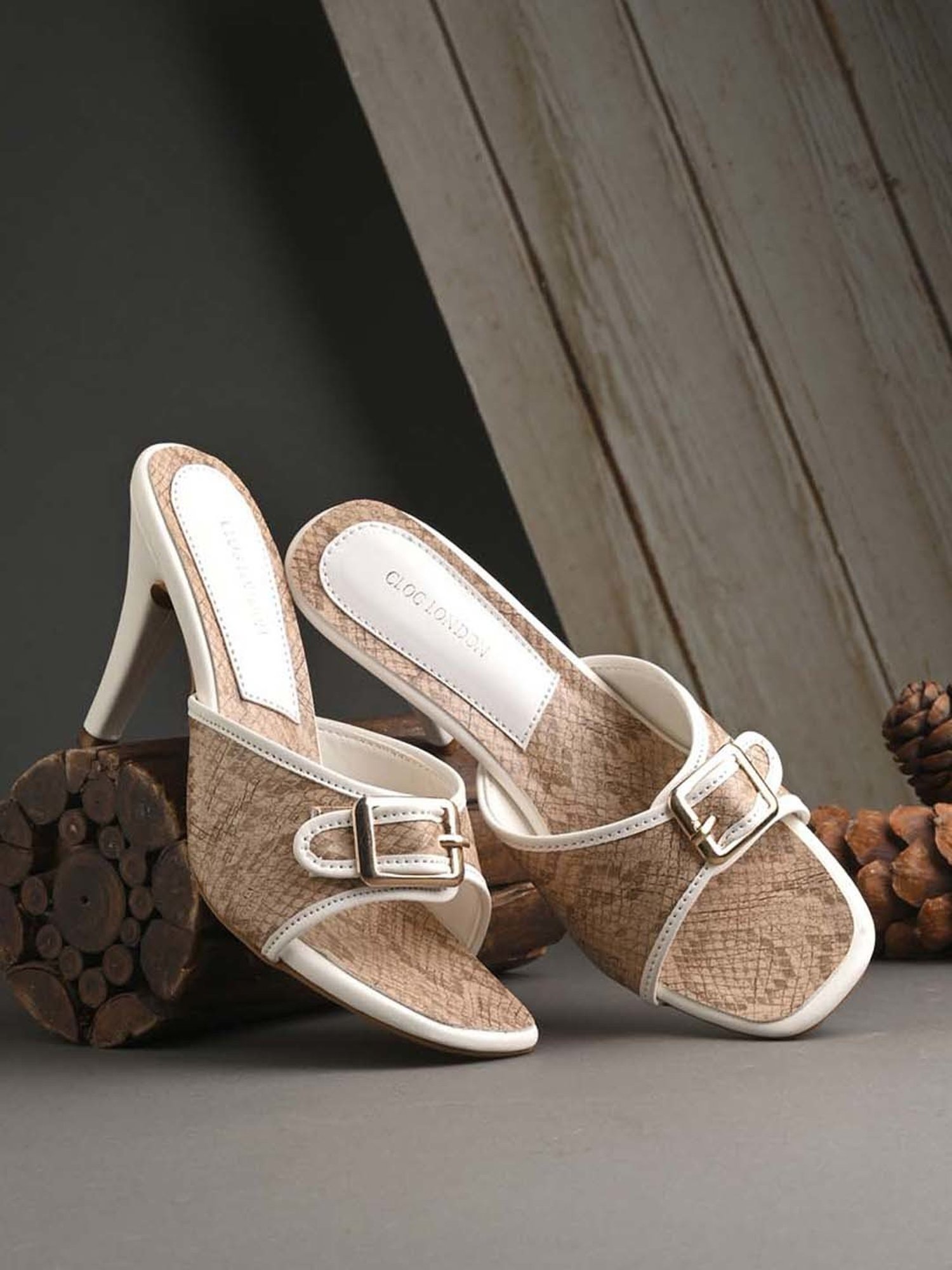 Clog London Women's Brown Casual Stilettos