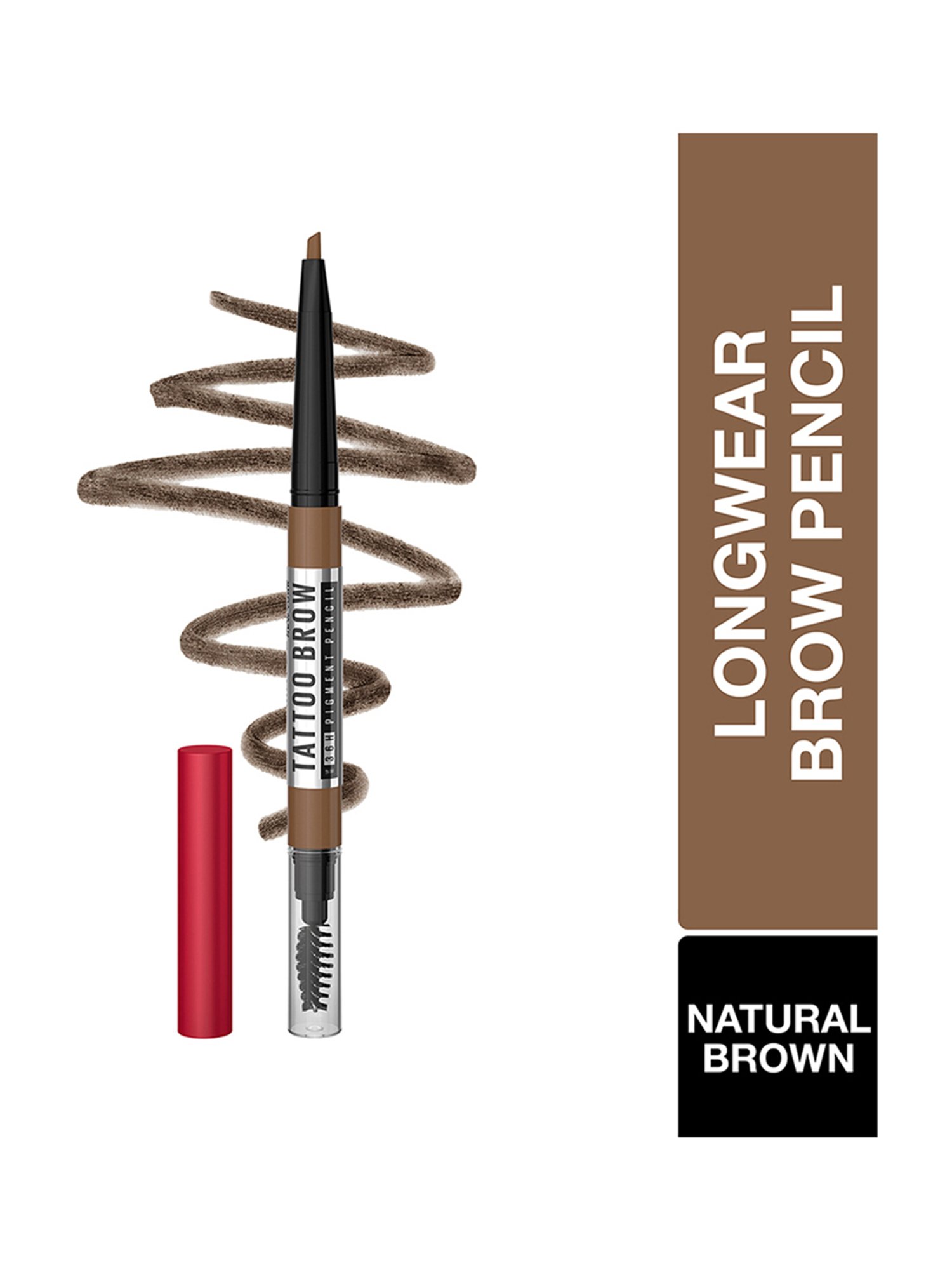 Maybelline New York Tattoo Brow 36h Brow Pencil - Natural Brown,0.25 g
