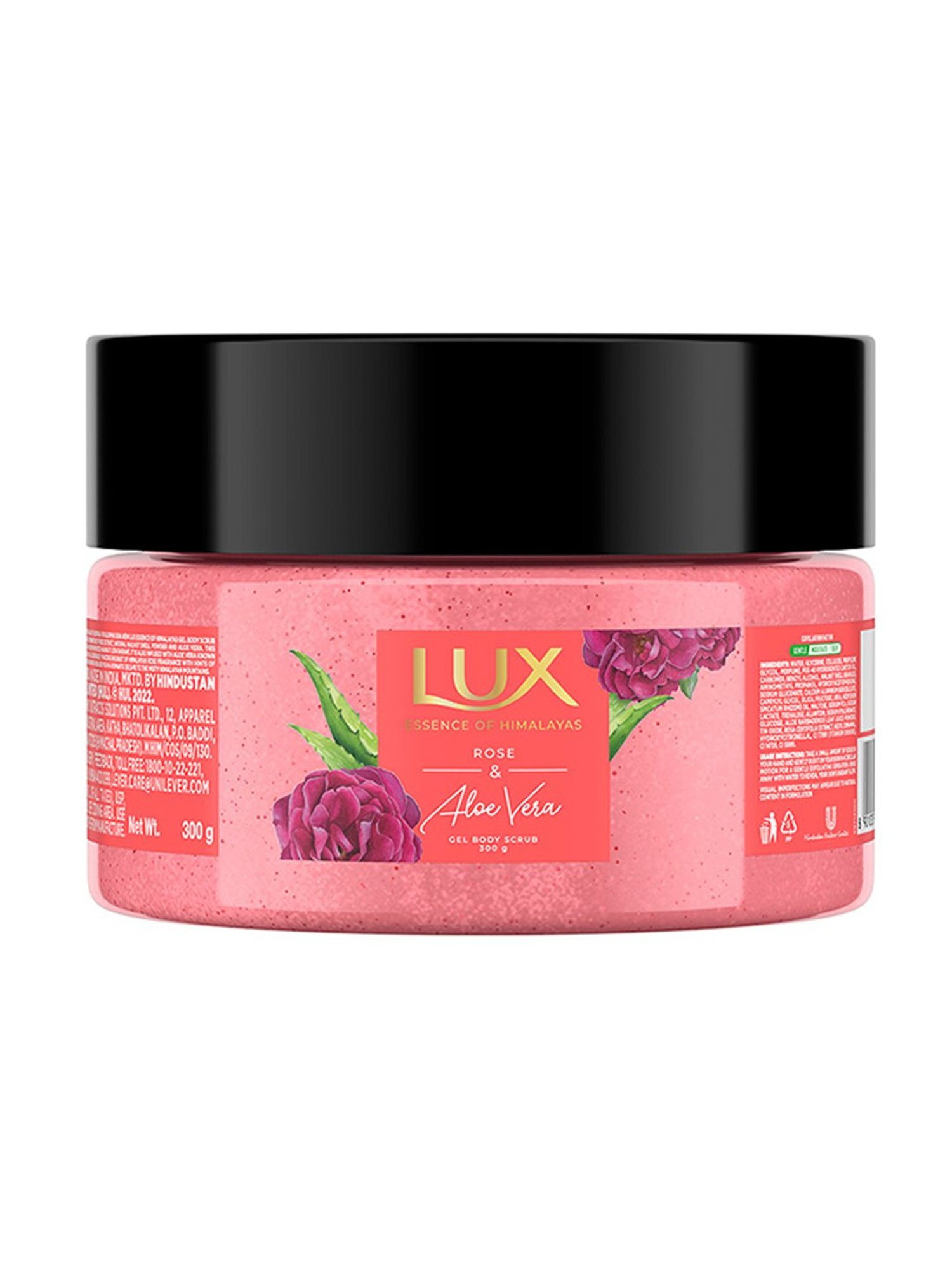 LUX Rose & Aloe Vera Gel Body Scrub - 300 gm