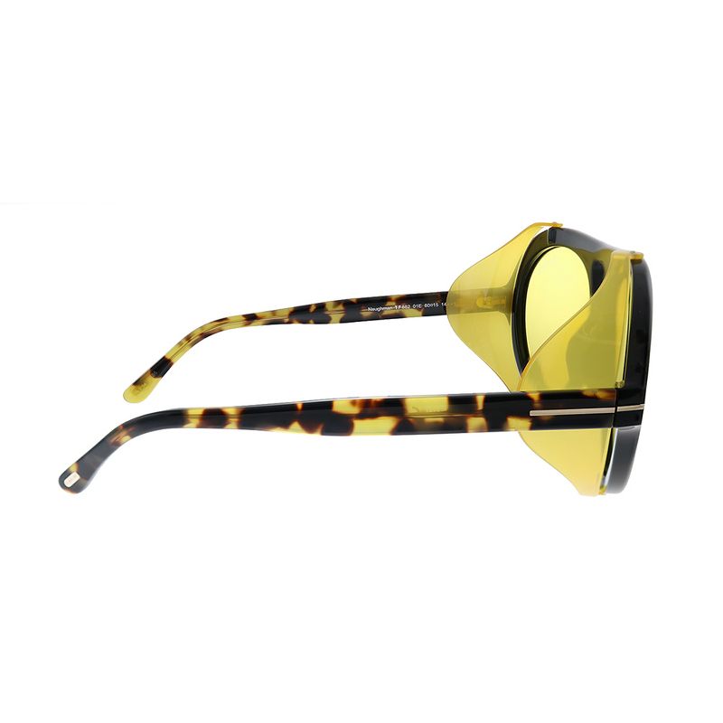 Tom Ford Neughman TF 882 01E Unisex Aviator Sunglasses Shiny Tortoise 60mm