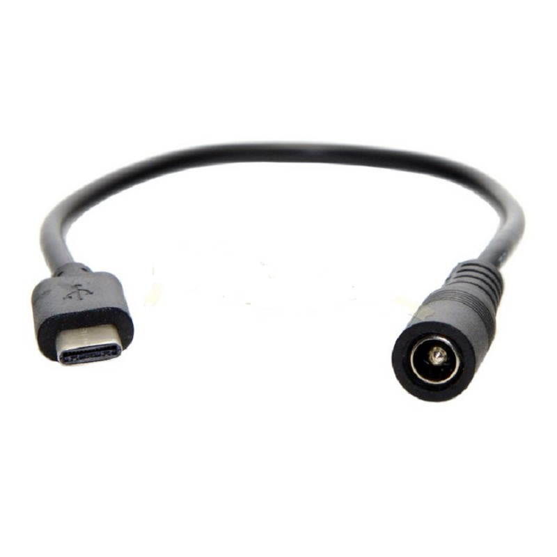 USB 3.1 Type C Male to DC 5.5X2.5mm Female Power Extension charge Cable for apple New Macbook (4in/10cm)