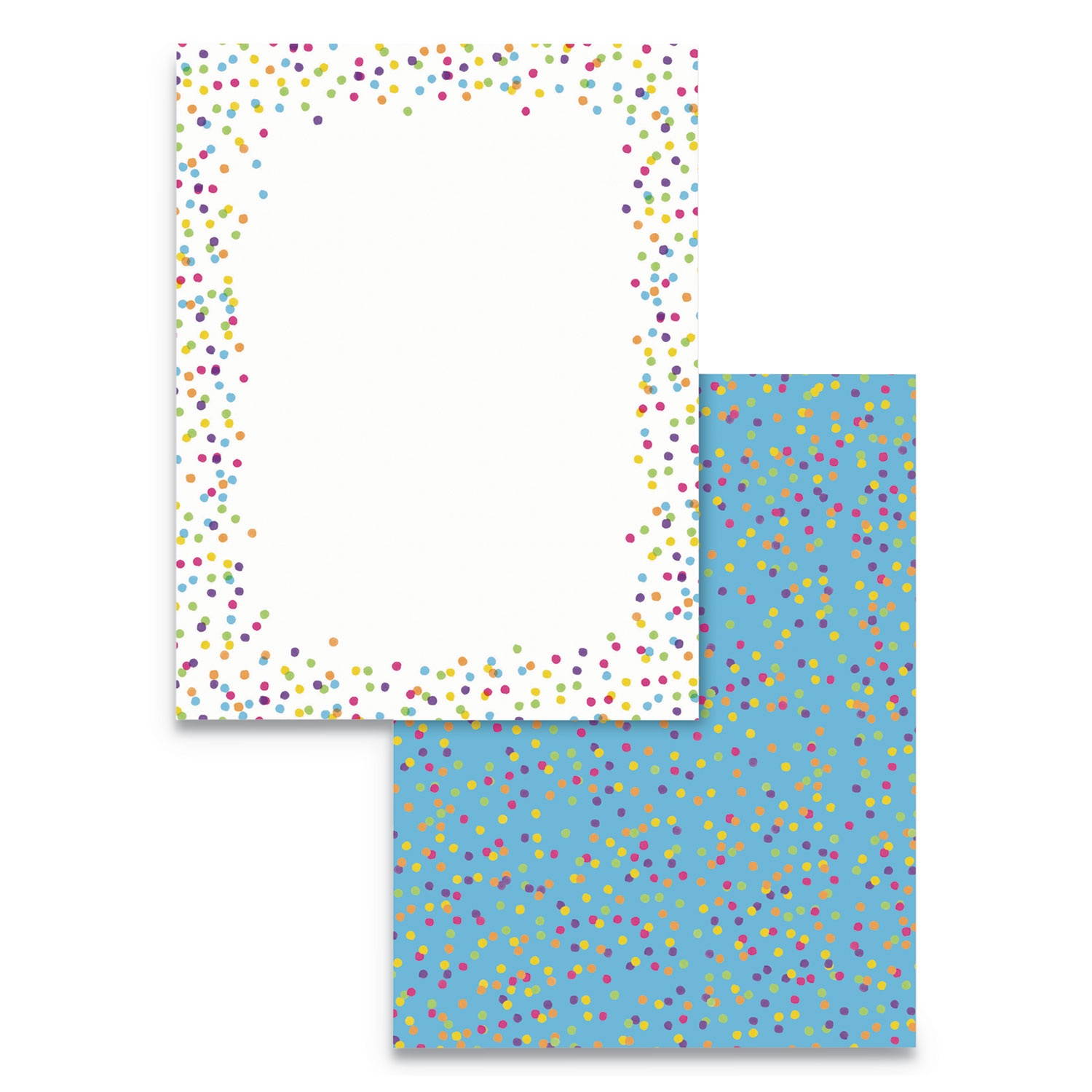 Neenah PrePrint Paper Watercolor Dots 28 lb. 8.5"x11" 100/PK AST 91255