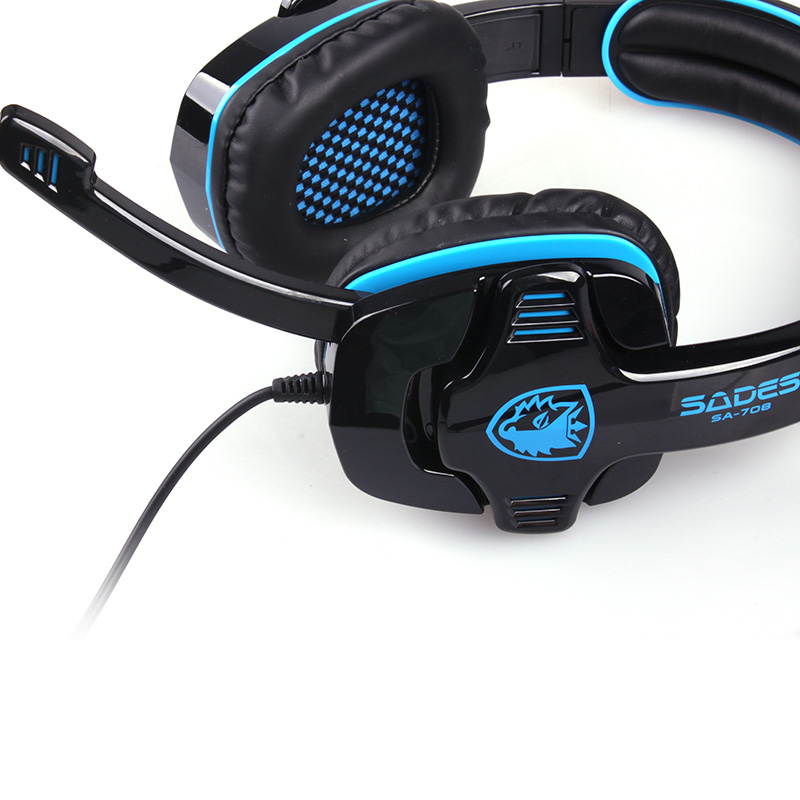 Sades SA-708 Game Earphone Headset Headphone with Microphone for PC Computer Gaming