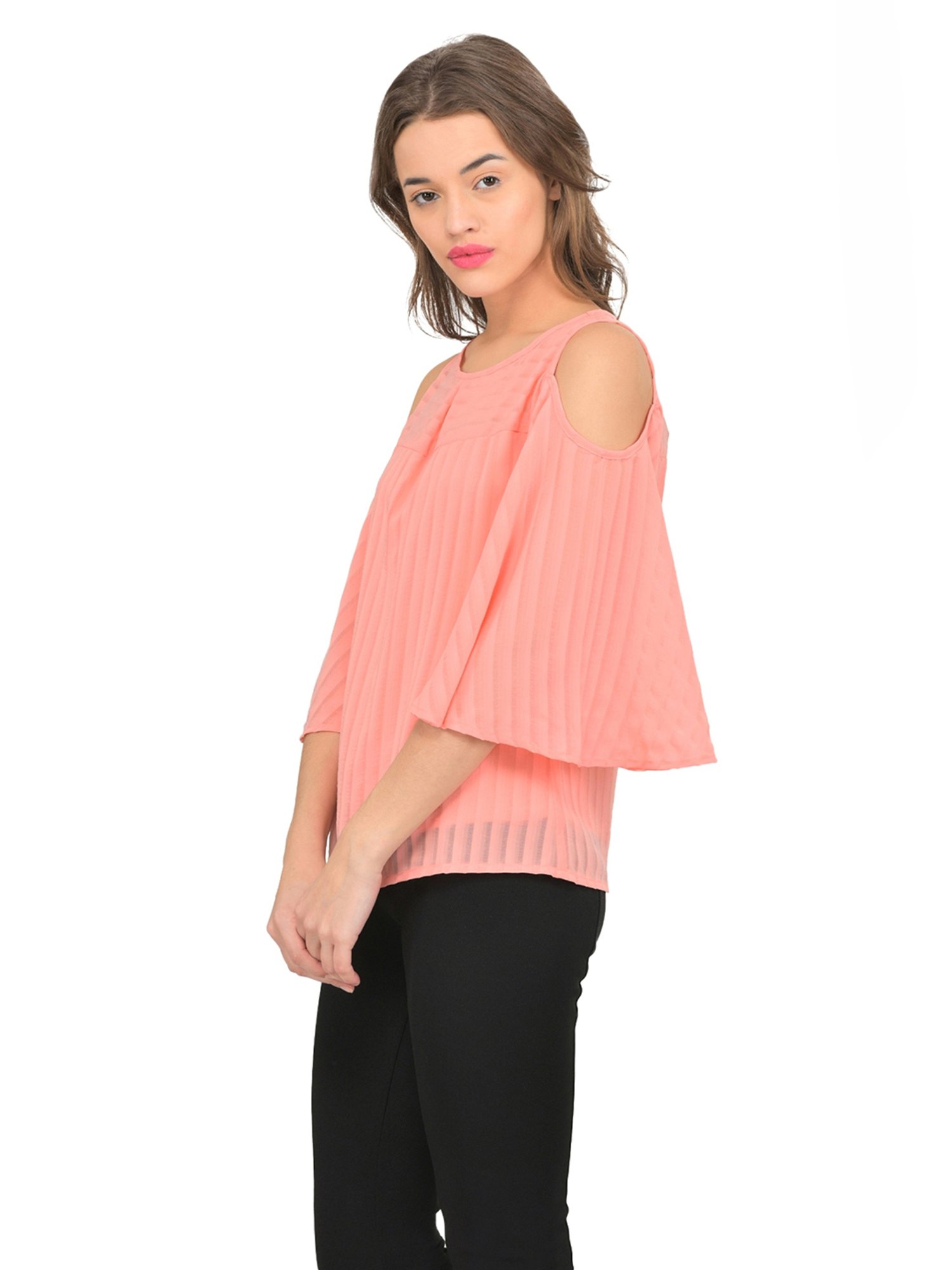 Marie Claire Pink Striped Top