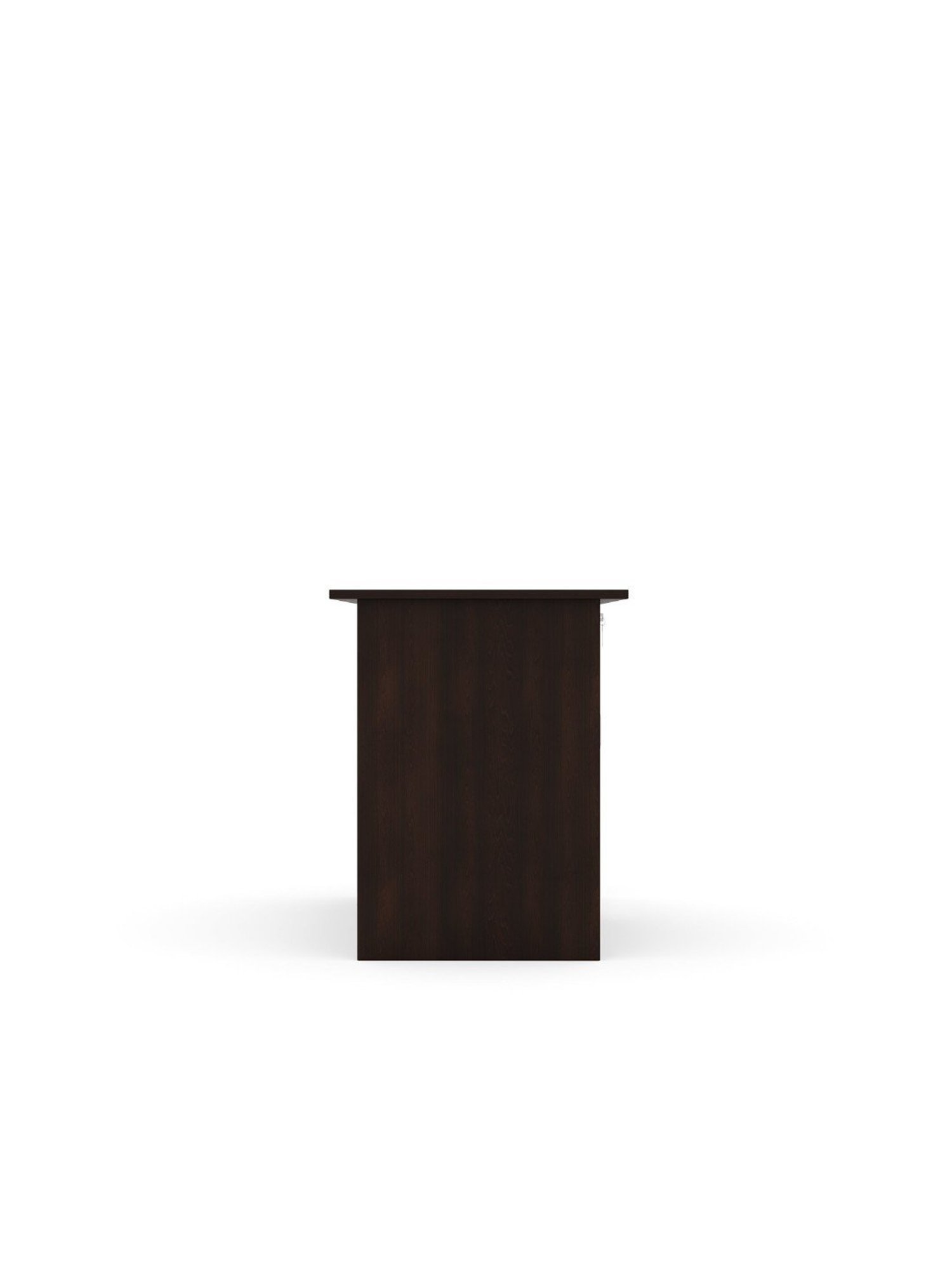 Nilkamal Dalton Black Engineered Wood Office Table with Drawer, Cabinet & 2 Shelf
