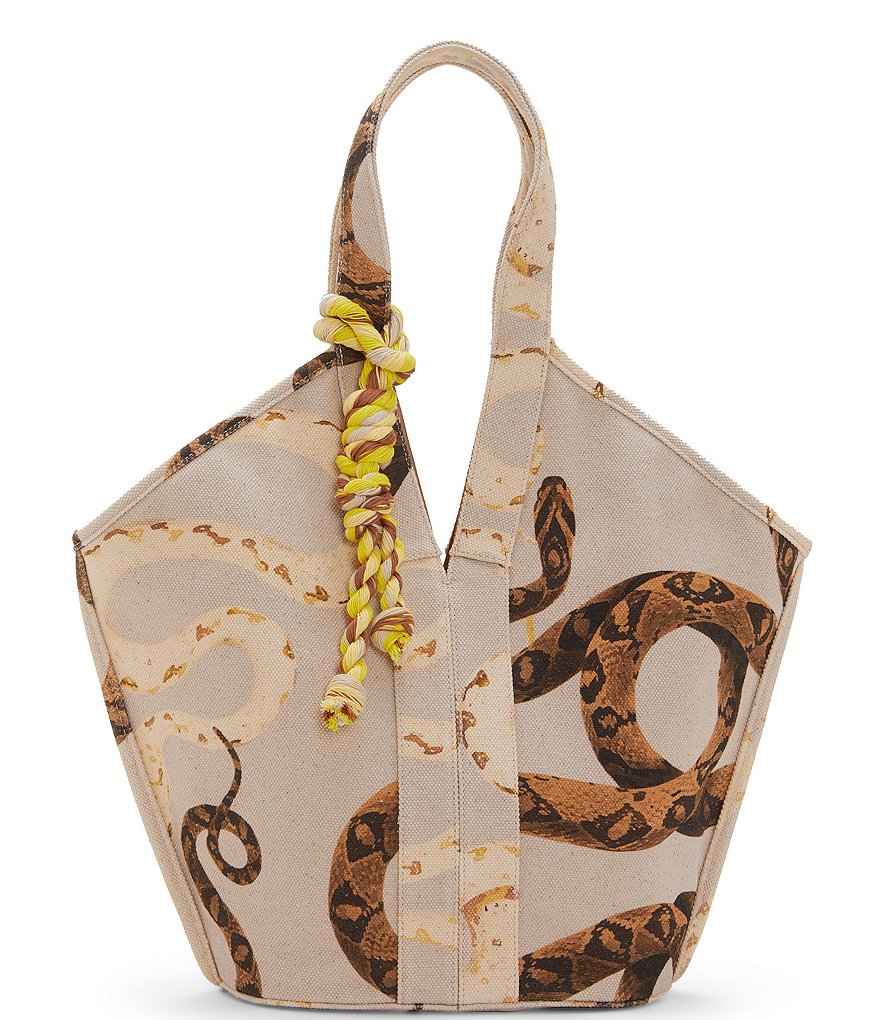Vince Camuto Afina Snake Print Tote Bag