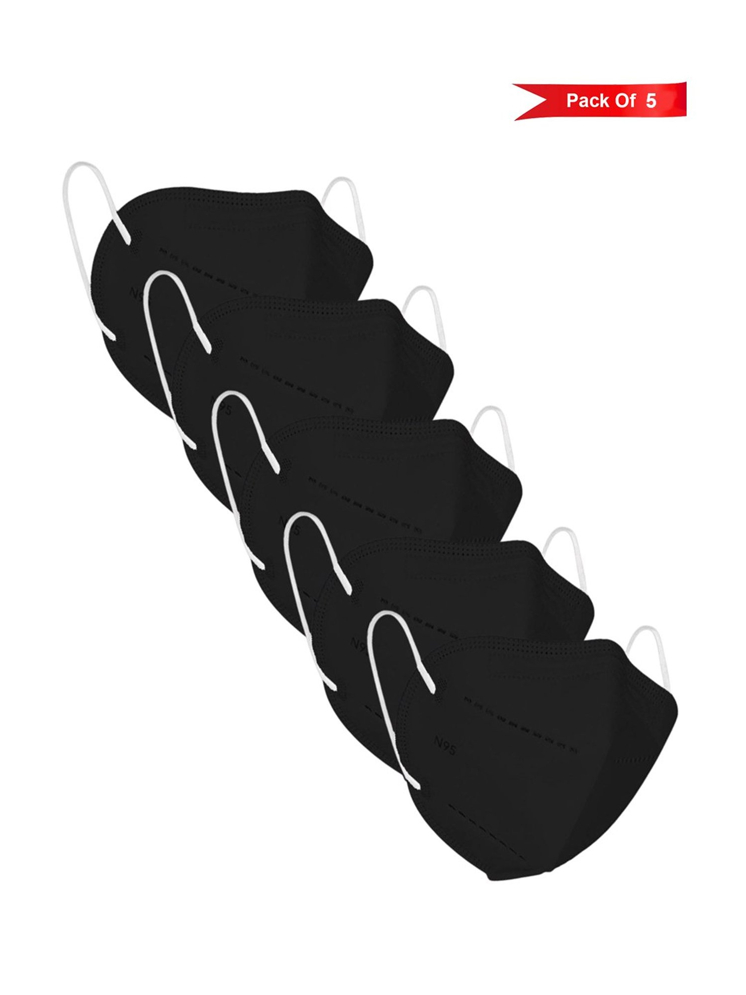 Lioncrown N95 5 Layered Reusable Face Mask - Pack of 5