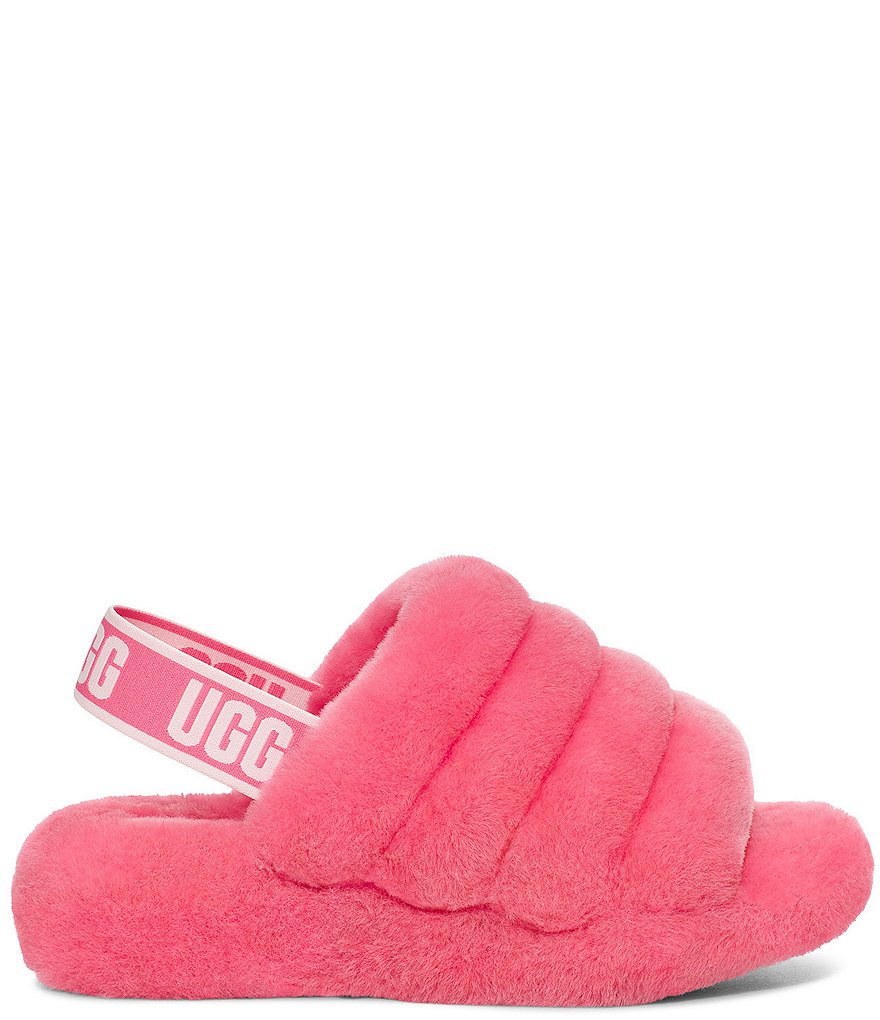 UGG&reg; Logo Fluff Yeah Fur Slides