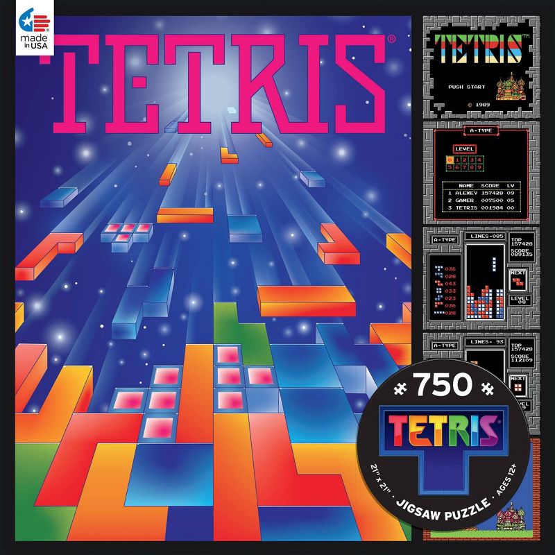 Ceaco Tetris Gaming Poster Jigsaw Puzzle - 750pc