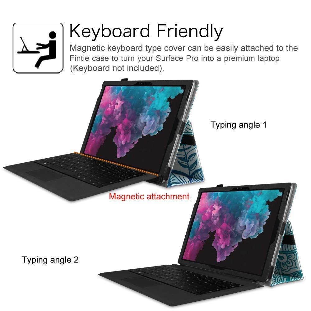 Fintie Microsoft Surface Pro 2017 / Surface Pro 4 Case - PU Leather Folio Stand Cover w/ Stylus Holder for New Surface Pro / Surface Pro 4 3