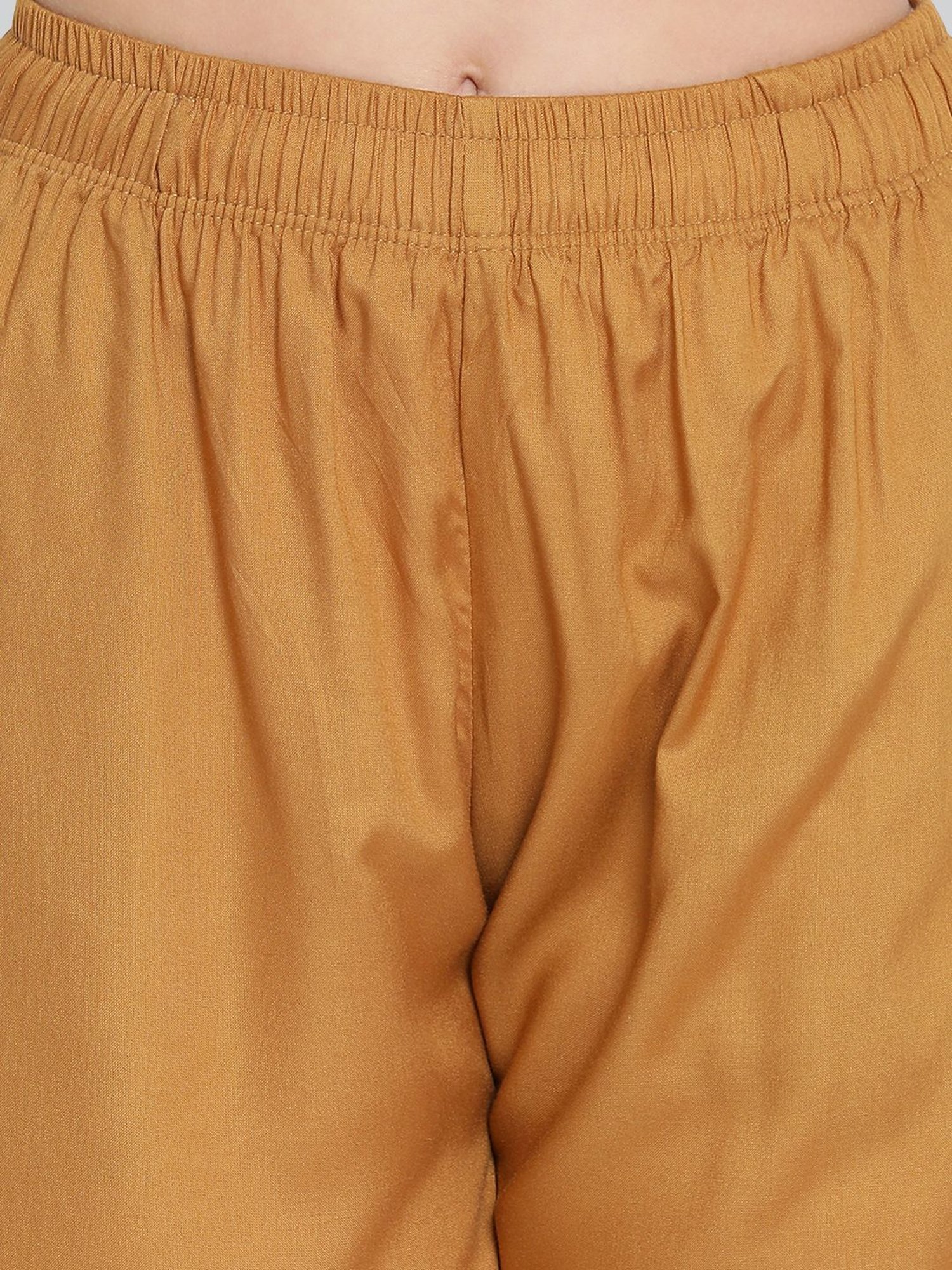 Lyra Beige Elasticated Full Length Palazzos