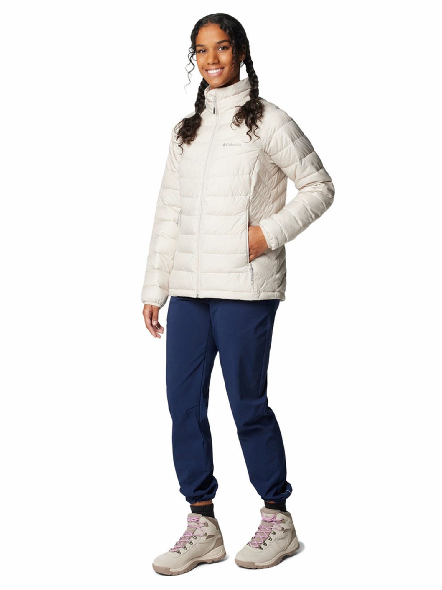 Columbia Powder Beige Puffer Jacket