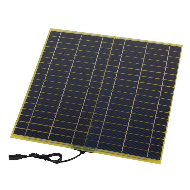 15W 18V 850mA Glass Fiber Solar Cell Solar Panel For 12V Car Battery Charger