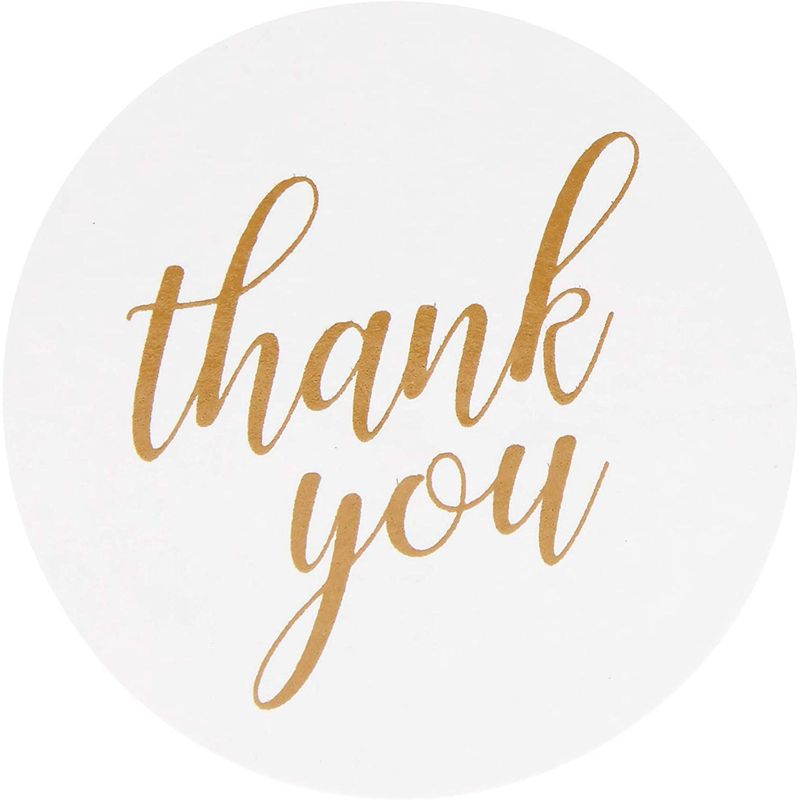 Sparkle and Bash 250 Pack Cellophane Cookie Bags with Thank You Stickers, Gold Polka Dots Treat Bags (4x4 in)