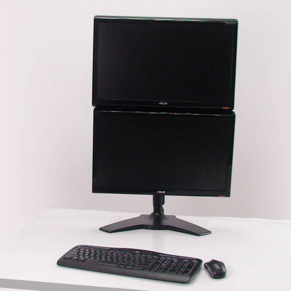 AMER NETWORKS AMR2SV DUAL VERTICAL MONITOR STAND MNT