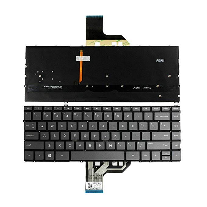 New US Black Backlit Laptop Keyboard (without palmrest) for HP Spectre 13-ap 13-AP0008CA 13-AP0010CA 13-AP0013DX 13-AP0023DX 13-AP0028CA 13-AP0033DX 13-AP0038NR 13-AP0039NR 13-AP0040CA 13-AP0043DX