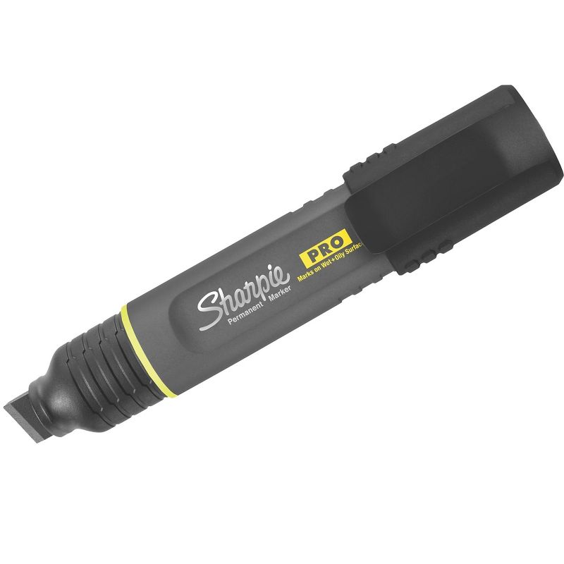 Sharpie(R) Pro Permanent Marker, Broad XL Chisel Tip, Black, Dozen 2018344