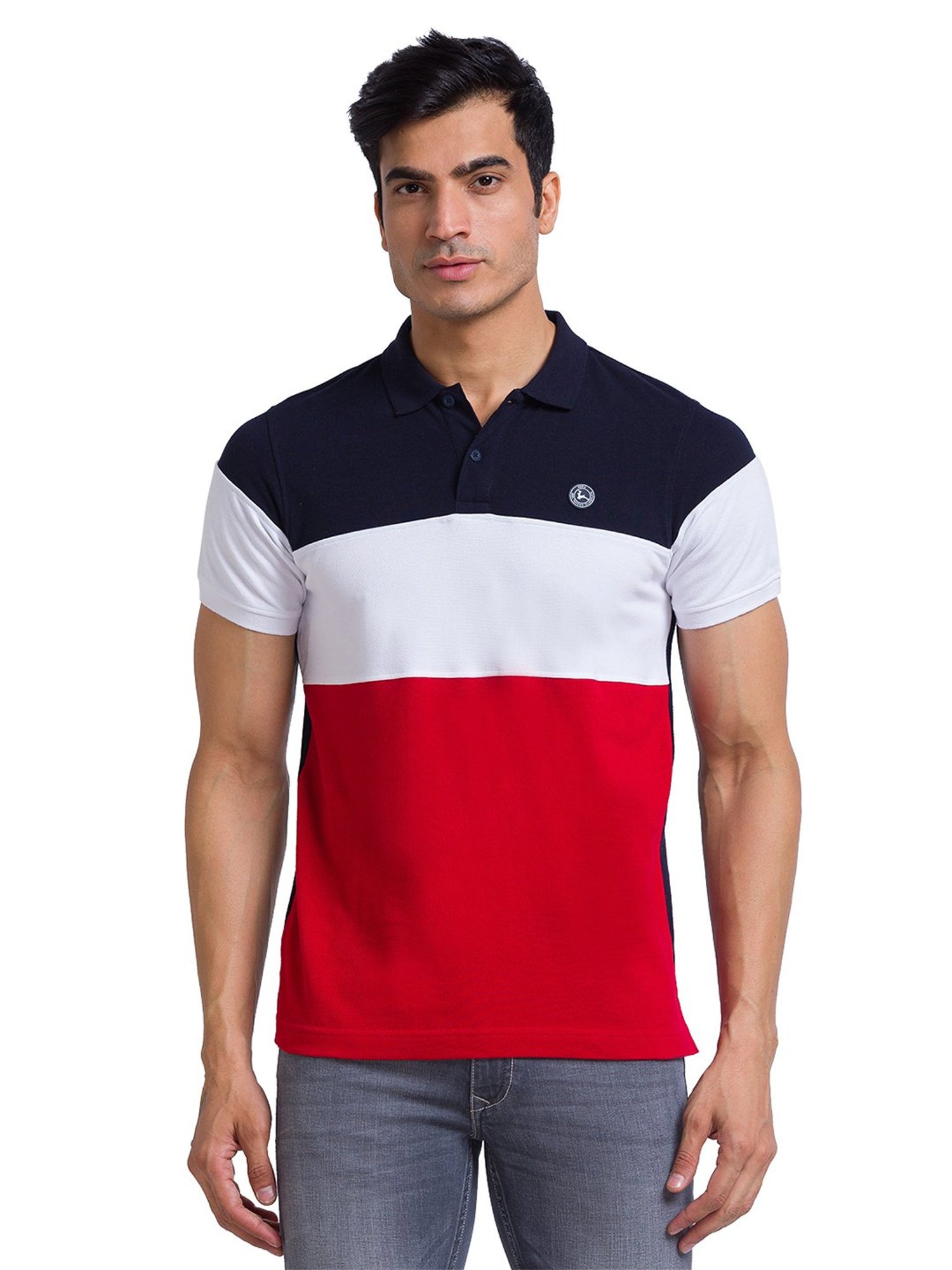 Parx Multicolor Regular Fit Polo T-Shirt