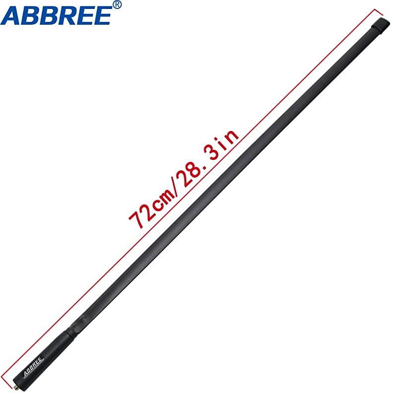 28.3 Inch Length SMA-Female Dual Band 144/430Mhz Foldable CS Tactical Antenna for Baofeng UV-XR UV-9R Plus UV-5R BF-F8HP GT-3WP UV-5RWP Waterproof Two Way Radio