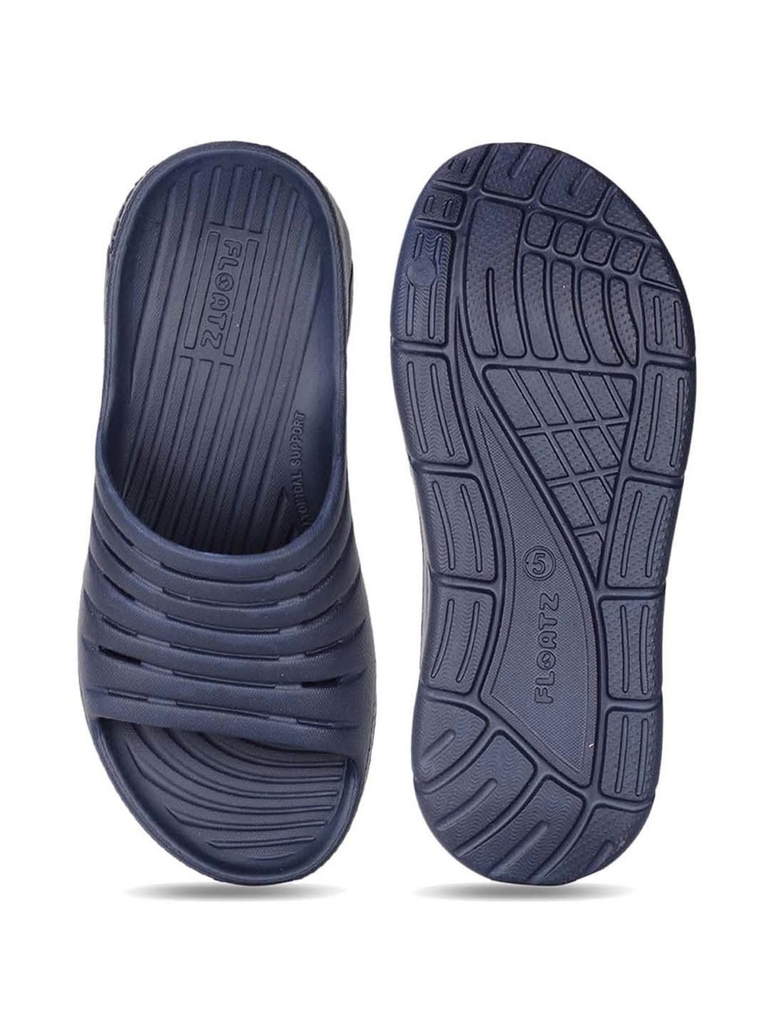 Bata Women's Navy Blue Slides