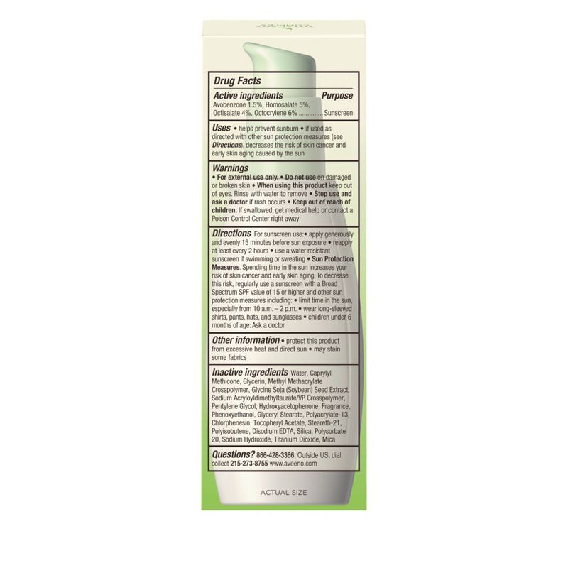 Aveeno Positively Radiant Sheer Daily Moisturizing Lotion - Dry Skin - SPF 30 - 2.5 fl oz