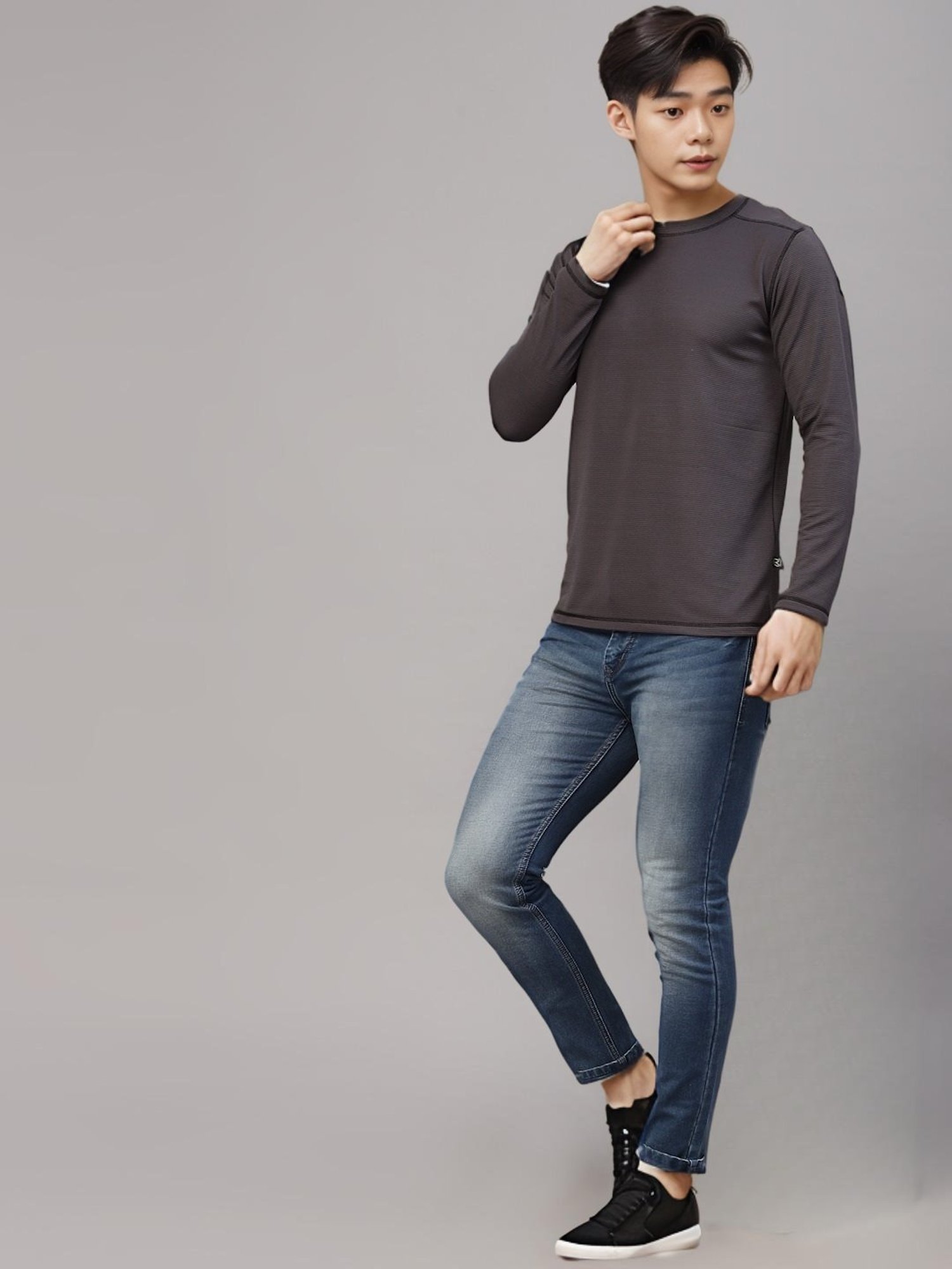 Rigo Black Slim Fit T-Shirt