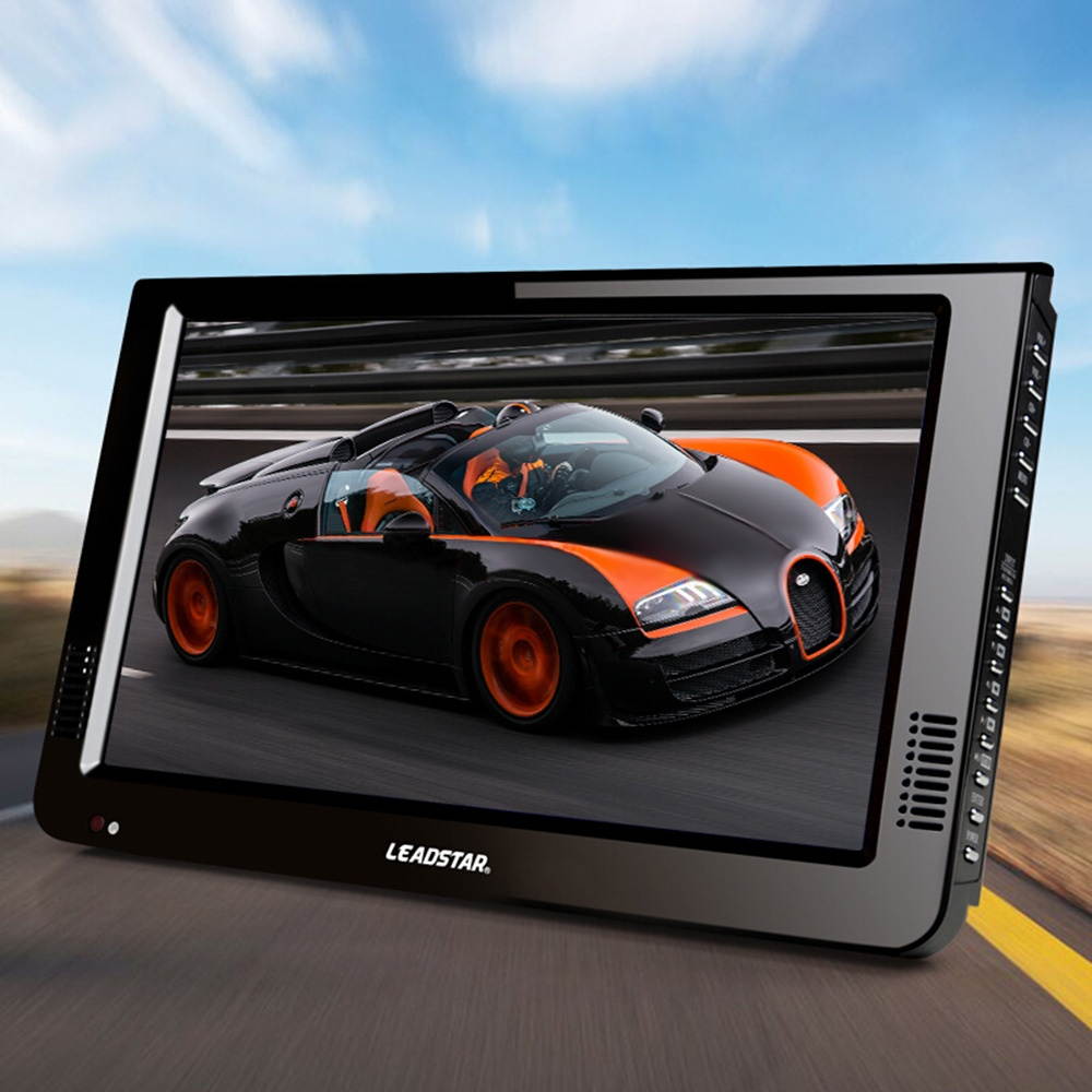 LEADSTAR 10 Inch Portable Digital ATSC TFT HD Screen Freeview LED TV Video Player for Car Caravan Camping Outdoor or Kitchen Support USB SD Card