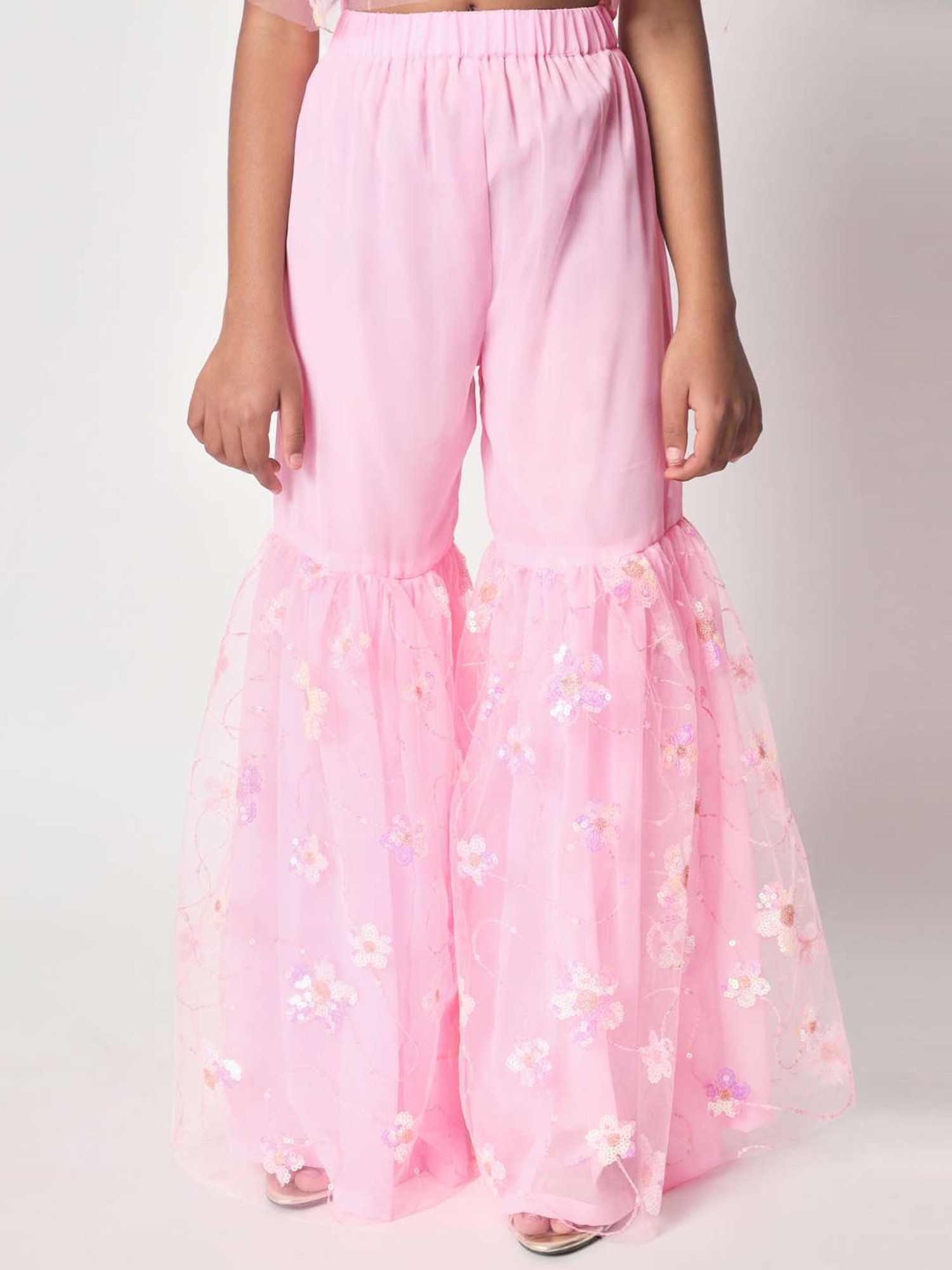 studiorasa Kids Pink Embroidered Top Set