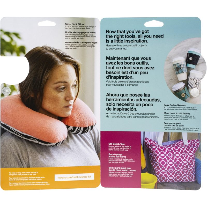 Fiskars Fabric Craft Sewing Fashion Starter Set 3pcs-Rotary Cutter & 2 Pair Of Scissors