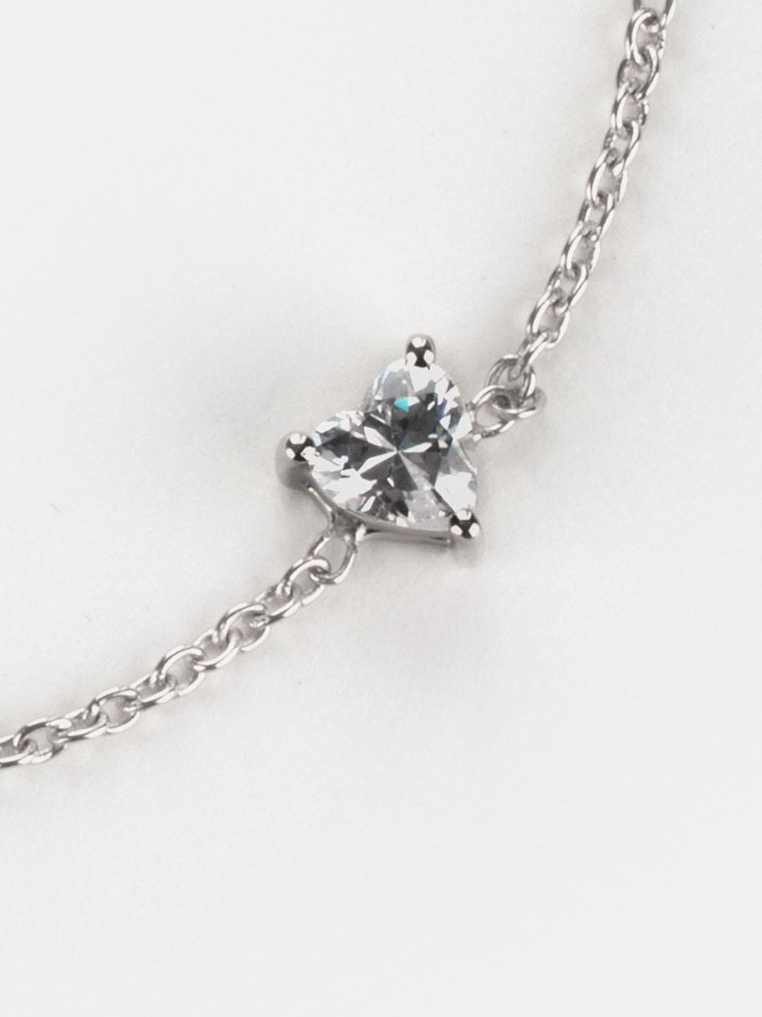 Shaya 92.5 Sterling Silver Adore You Heart Bracelet for Women