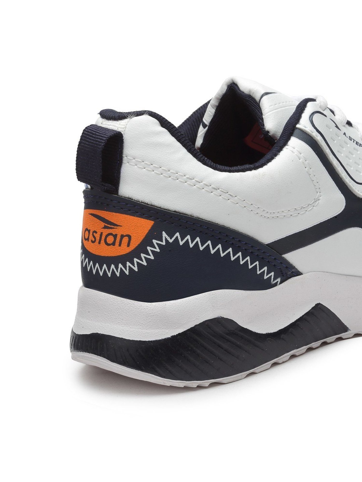 Asian Kids White Running Shoes