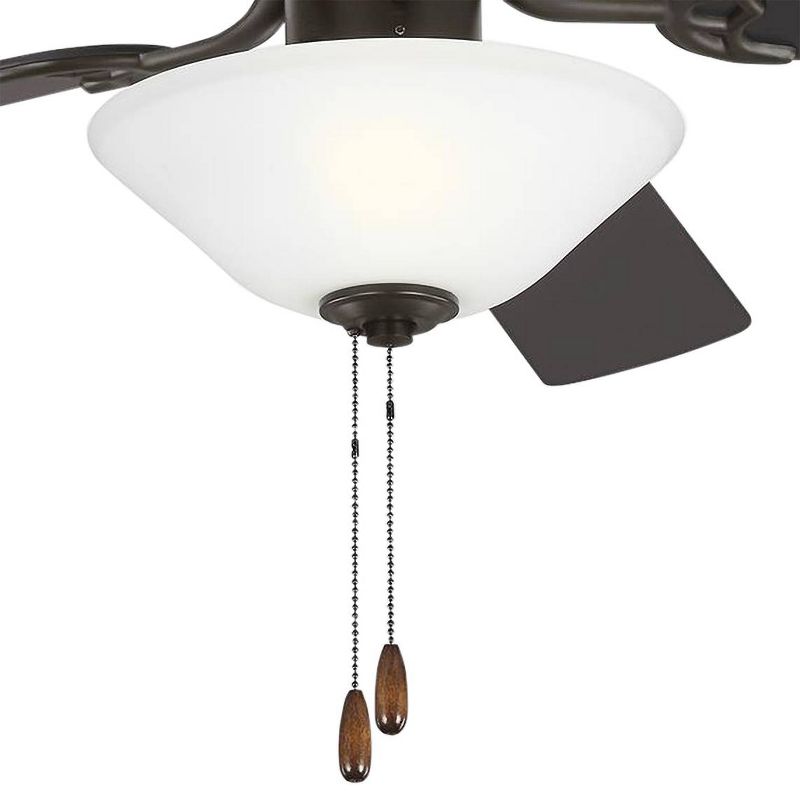 52" Monte Carlo Haven LED 2 Bronze Pull Chain Ceiling Fan
