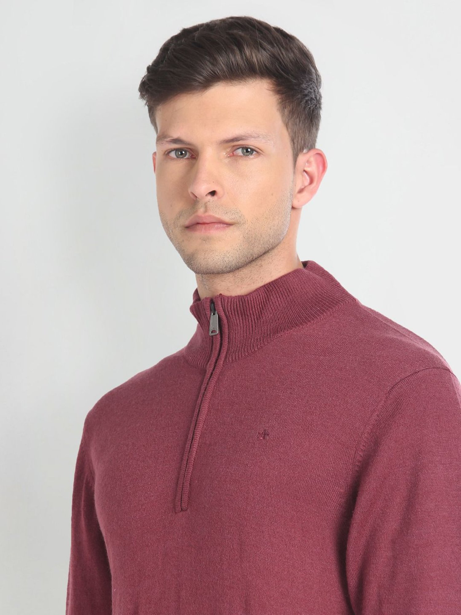 Arrow Wine Regular Fit Sweater