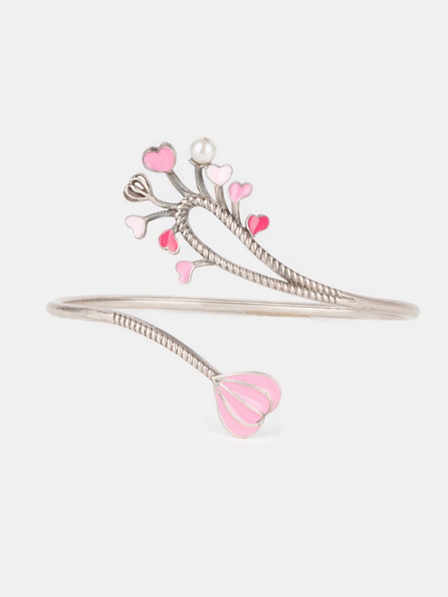 Shaya 92.5 Sterling Silver For the Love of Creative Pursuits Heart Bracelet for Women