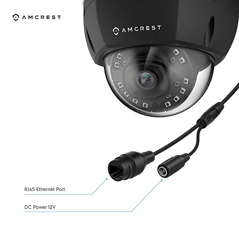 5MP Outdoor PoE IP Camera UltraHD Security Camera 36mm Lens IP67 Weatherproof Security Cloud and MicroSD Recording IP5M1176EW36MM White