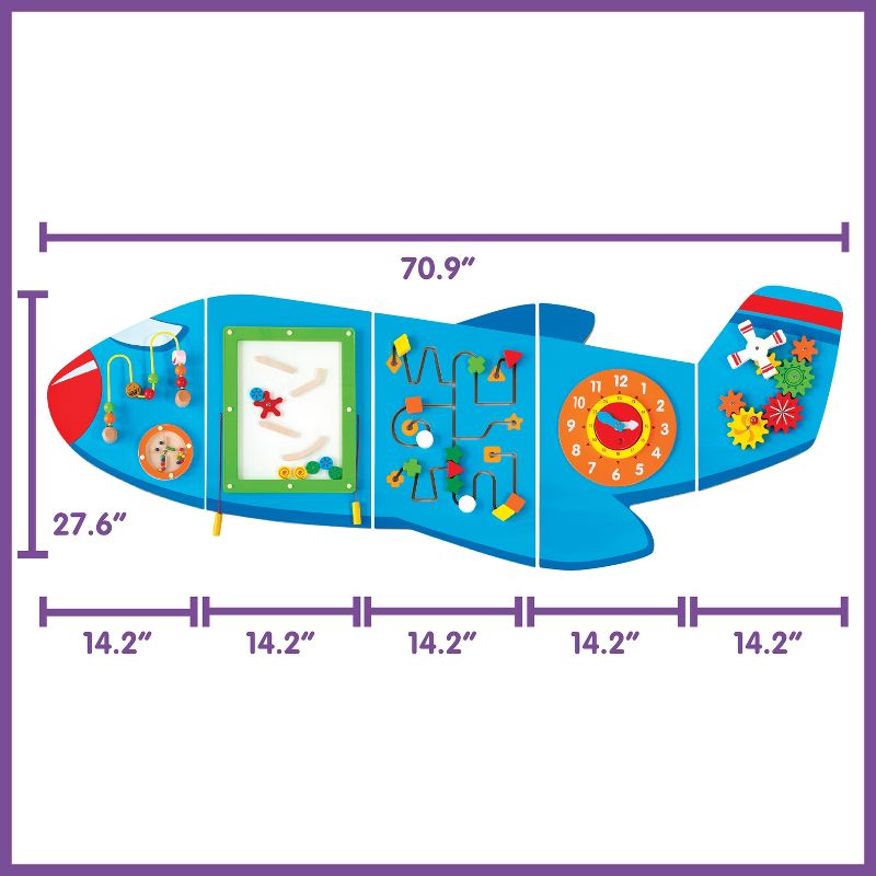Learning Advantage Airplane Activity Wall Panels