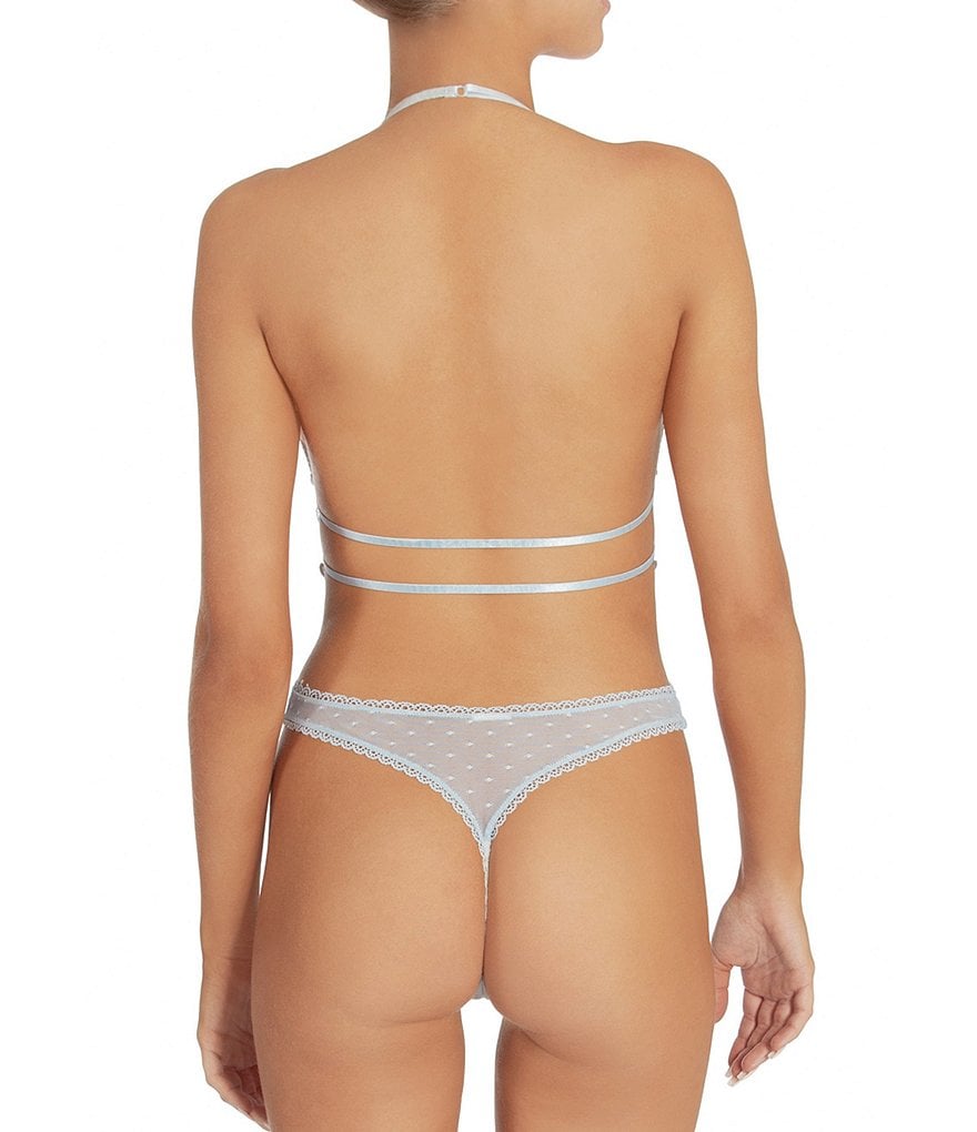 In Bloom by Jonquil Magnolia Lace & Mesh Dot Halter Neck Teddy