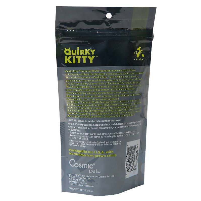 Quirky Kitty Kitty Chill North American Catnip with Chamomile Blend Cat Treats - 0.5oz